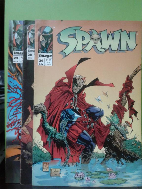 Spawn comics (Category: Comics & Manga) located in Ampang. Submitted by sam_saiko (Listing ID 1140552588, Image 1). Description: Spawn comics 1996 No.26, 28, 29 Sell in set Price firm no nego Cod ampang.
