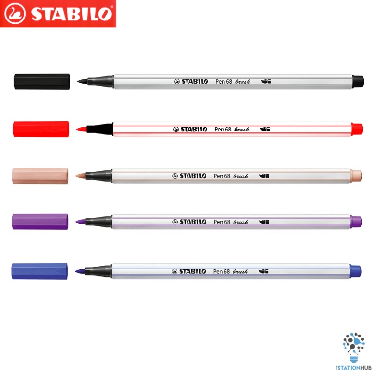 Stabilo Pen 68 Brush Pens | Beginner Calligraphy Lettering ...