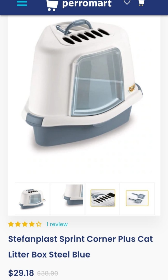 Stefanplus Corner Litterbox, Pet Supplies, Homes & Other Pet