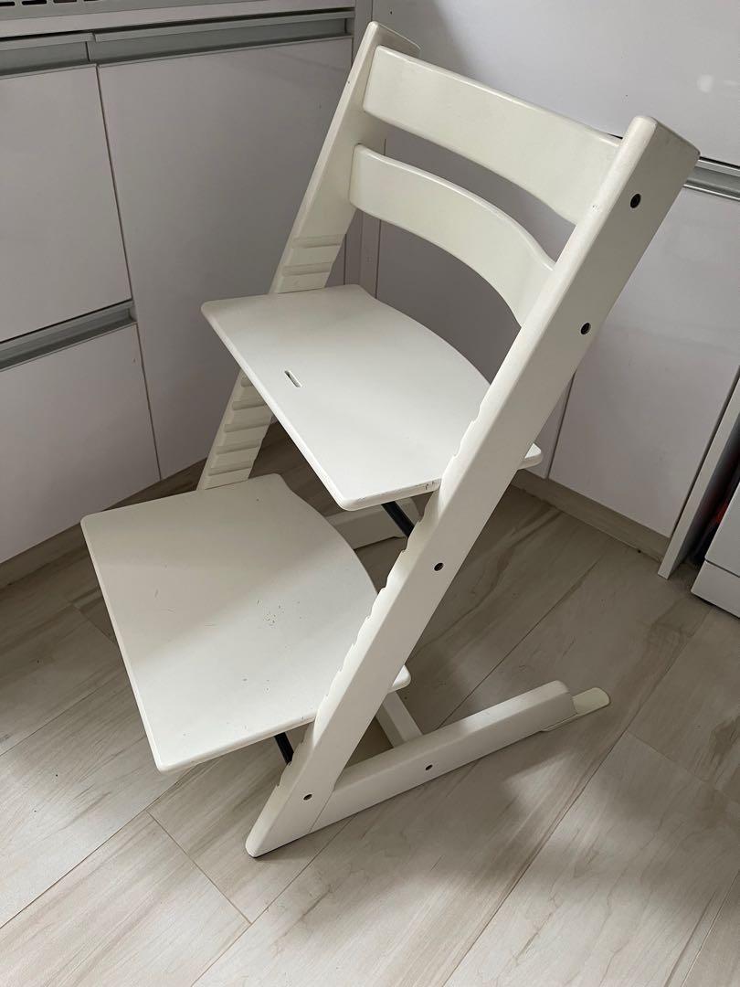 Stokke Tripp Trapp 白色white, 傢俬＆家居, 傢俬, 椅子- Carousell