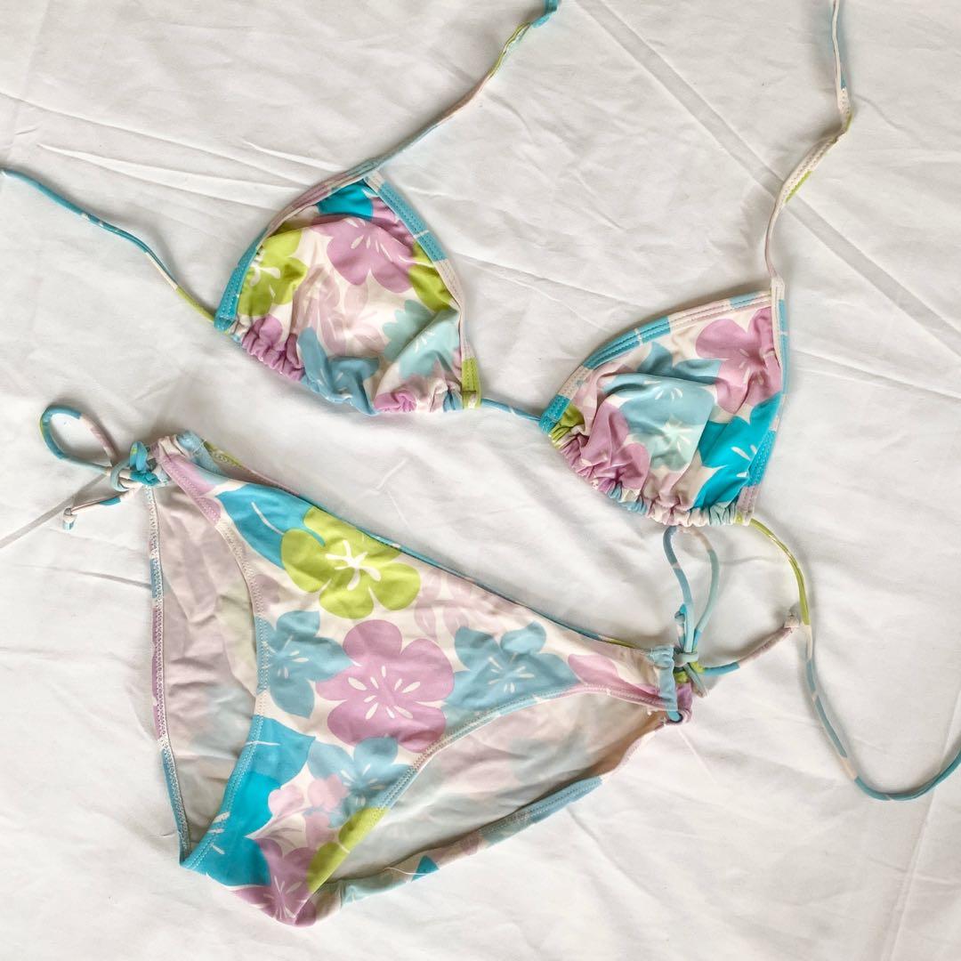 Patchwork Hibiscus Bikini main image 0