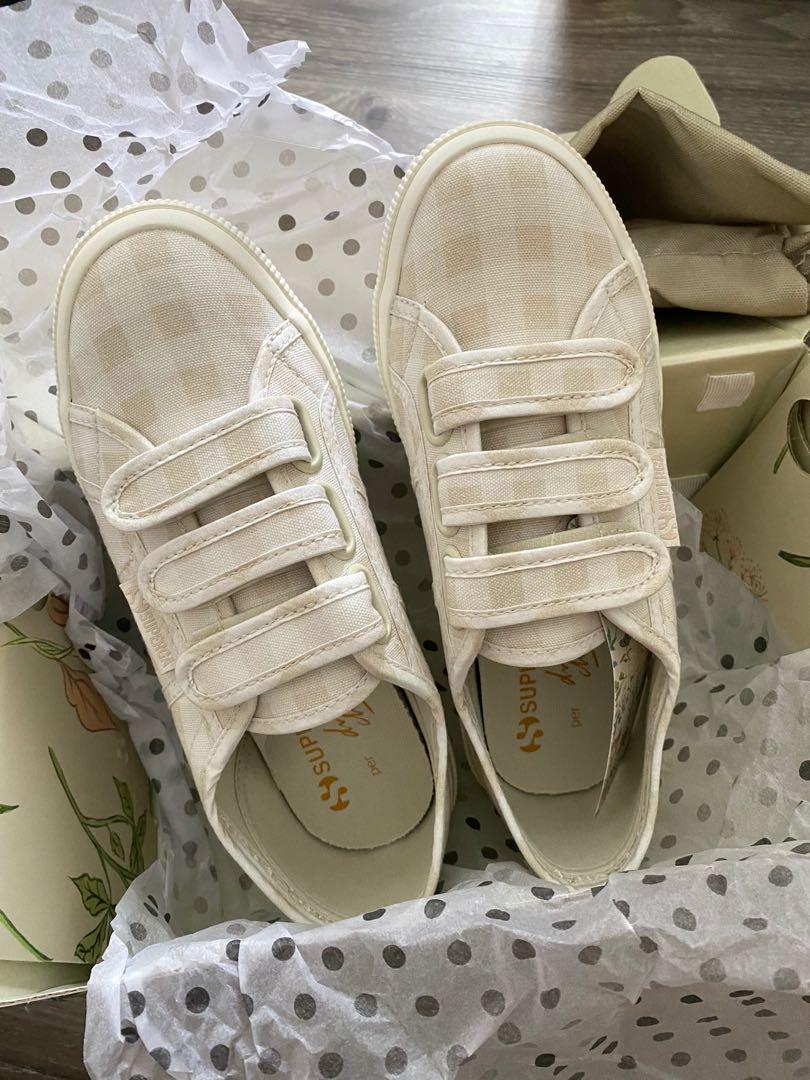 Superga x Drea Chong Gingham Strap Sneakers size 5 36 Women s