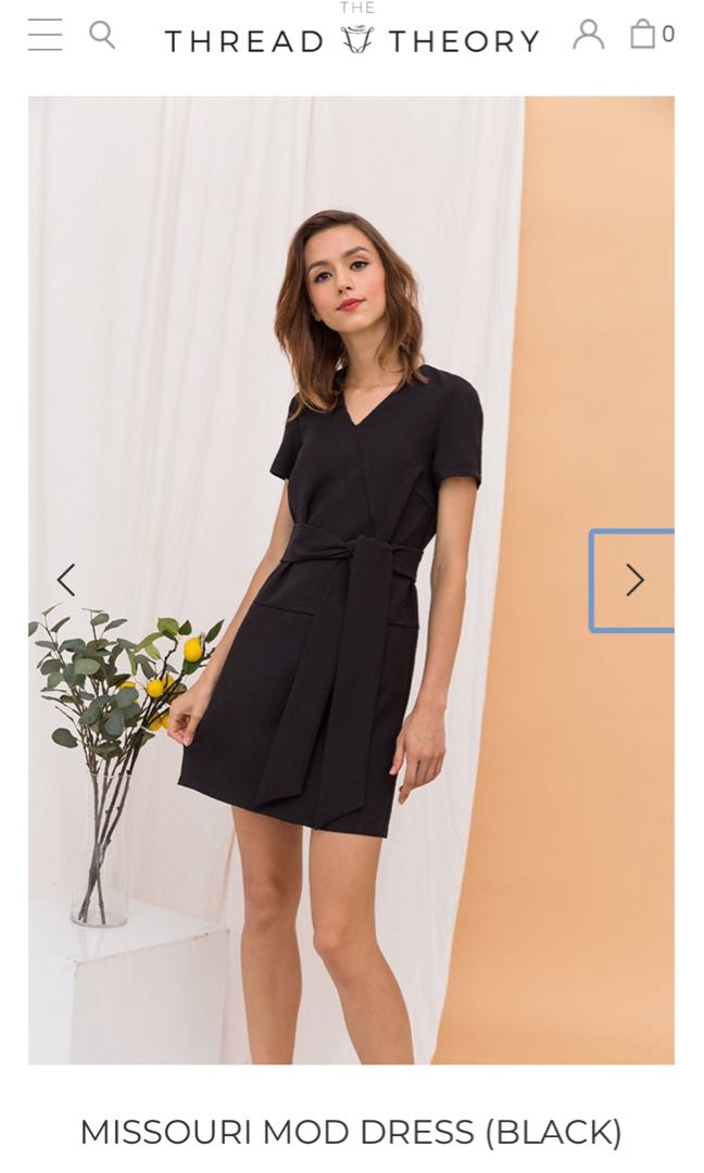 black mod dress