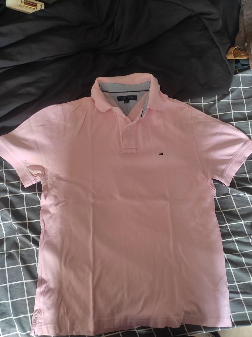 pink tommy polo