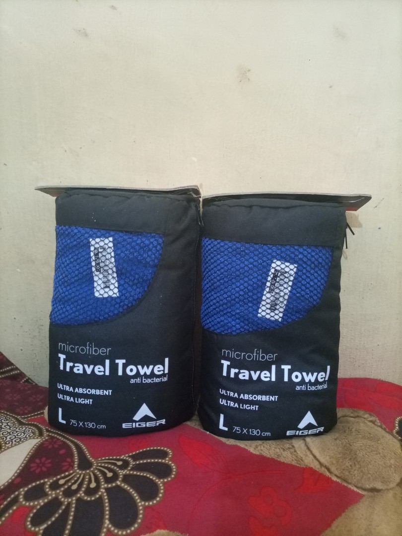 TOWEL /HANDUK TRAVEL EIGER, Olah Raga, Perlengkapan Olahraga Lainnya di Carousell