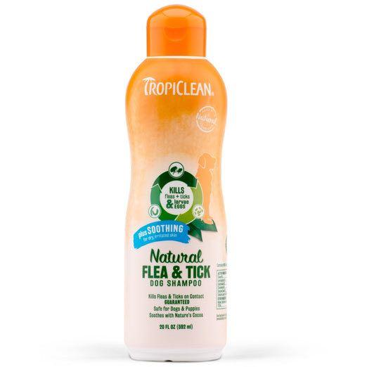 Tropiclean Flea & Tick Dog Shampoo + Vet's Best Flea & Tick ...