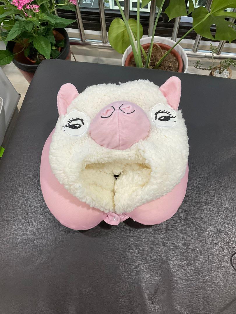 Llama neck pillow top