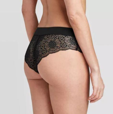 AUDEN - Women's Lace Cheeky Underwear with Micro Waistband