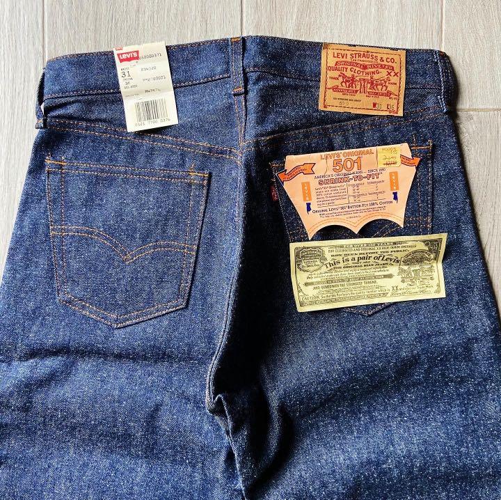 80s Levis 501xx Made in USA New Old Stock W31 L36, 男裝, 褲＆半截