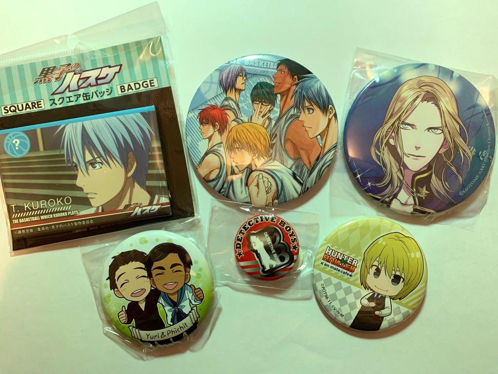 動漫襟章黑子的籃球 歌之王子殿下 Yuri On Ice 柯南 Hunter X Hunter 獵人 興趣及遊戲 收藏品及紀念品 日本明星 Carousell