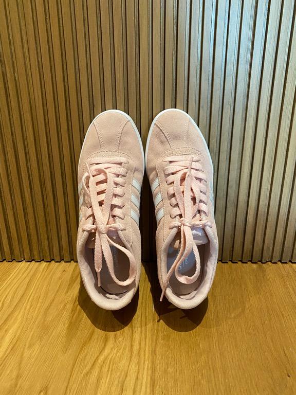 Adidas Neo Blush Pink Suede Women's Size US 7, Women's Fashion, Sneakers on Carousell