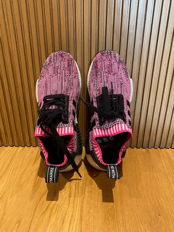 Adidas nmd r1 primeknit pink rose on sale