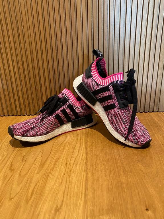 Adidas NMD R1 Primeknit Pink Rose Women s Size US 6.5 Women s Fashion Footwear Sneakers on Carousell