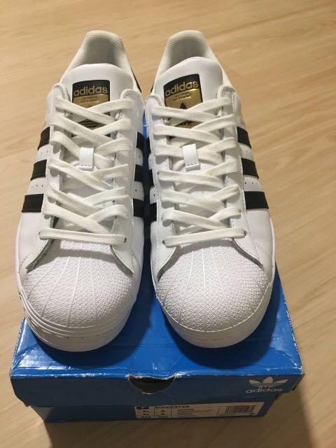 adidas Originals Superstar White Black Gold Men Women Unisex Classic Shoe  EG4958