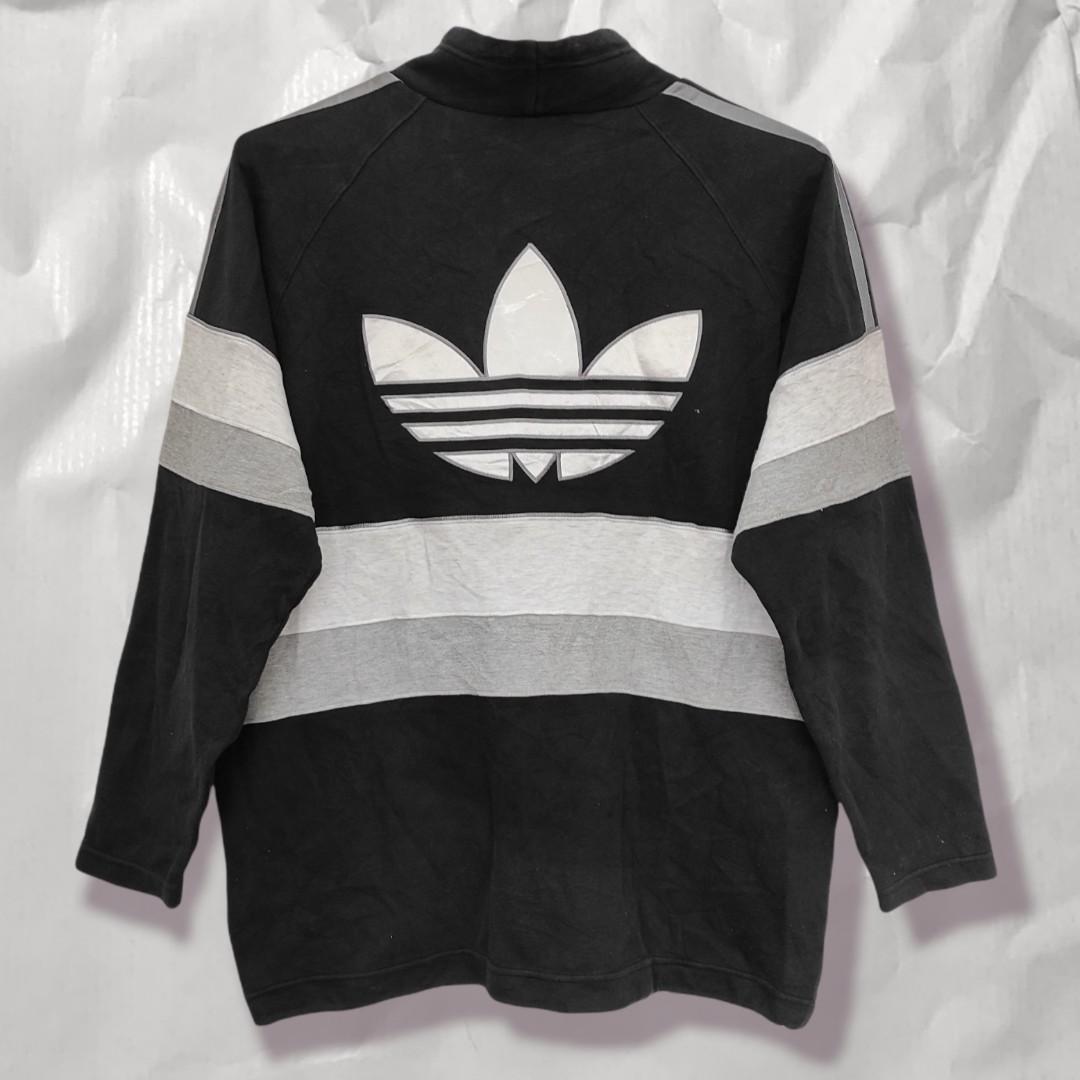 Old adidas deals logo sweatshirt