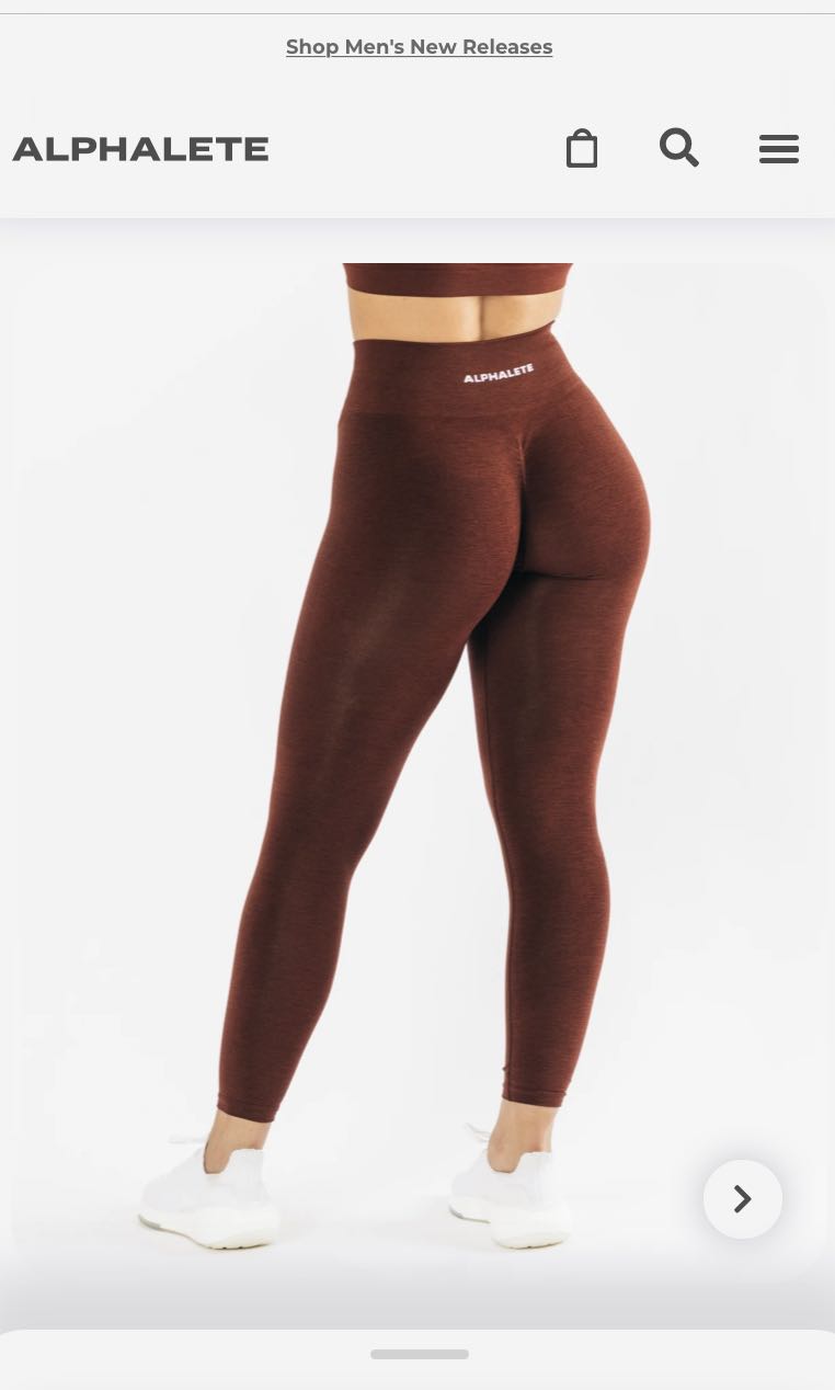 Alphalete Amplify Copper Leggings, Men 