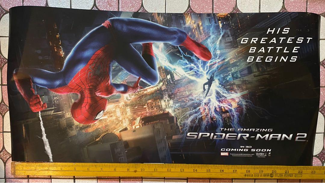 Amazing Spider-Man 2 Glossy Single Sided Poster 23.5 Inch By 11 Inch,  Hobbies & Toys, Memorabilia & Collectibles, Fan Merchandise On Carousell