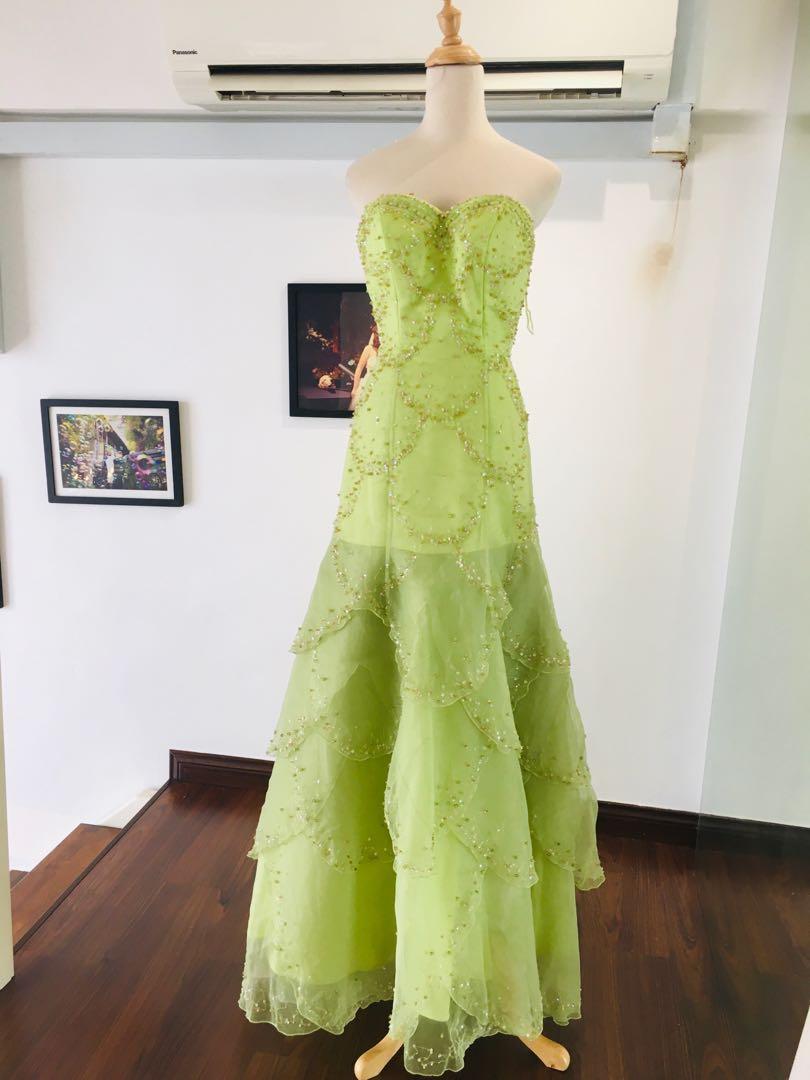 Apple green dress for wedding top