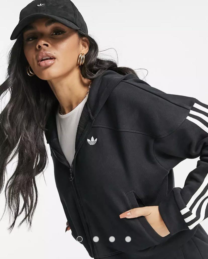Adidas zipped hoodie womens discount