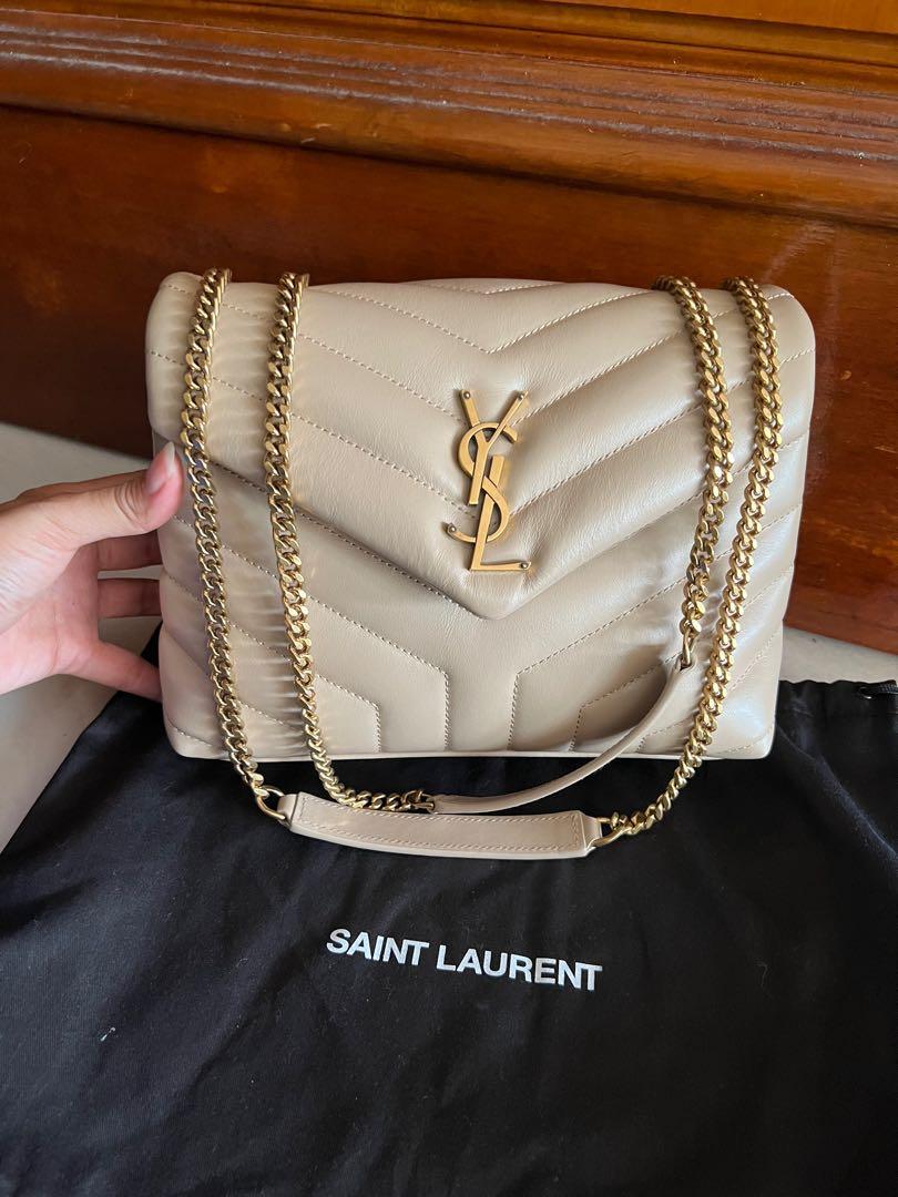 YSL Saint Laurent Belle de Jour Patent Clutch Large Black Leather Bag – CDE
