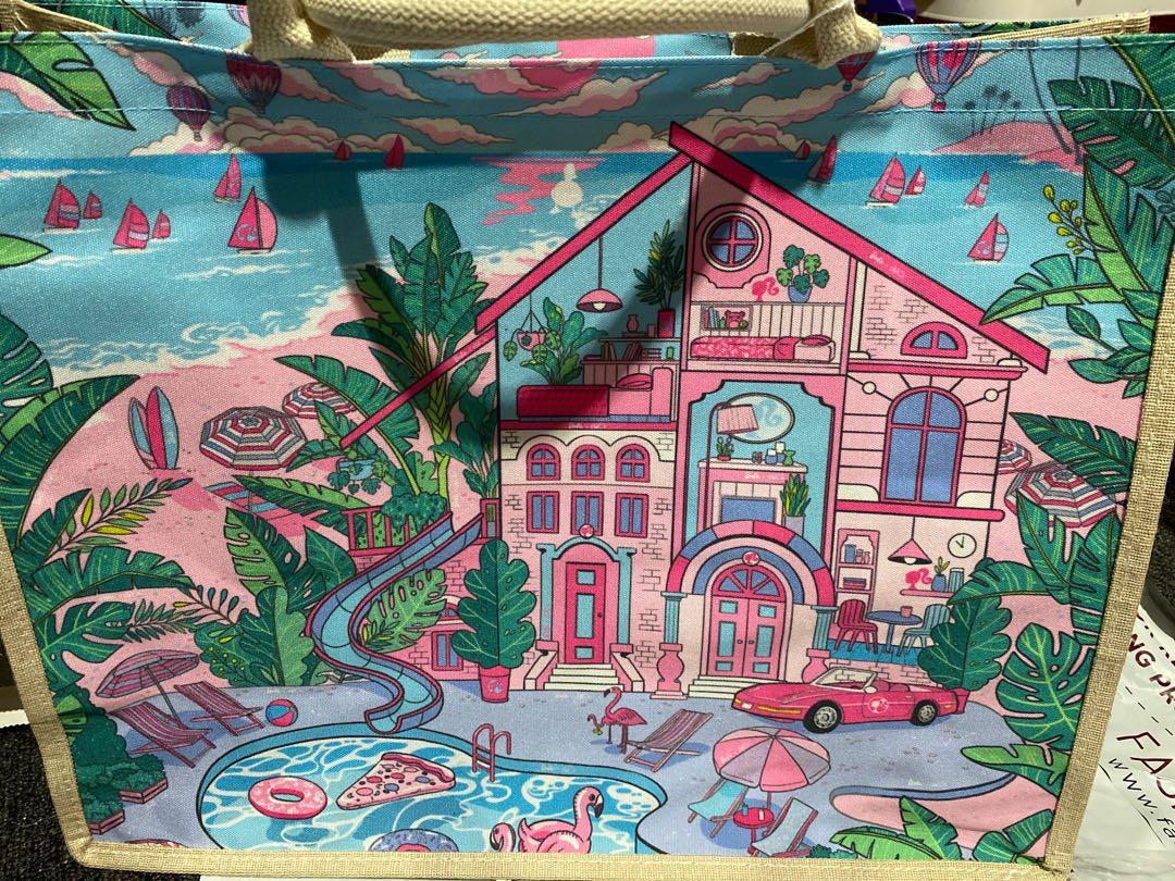 Barbie x dUCk Shopping Bag Malibu Dream, Women's Fashion, Bags & Wallets, Tote Bags on Carousell