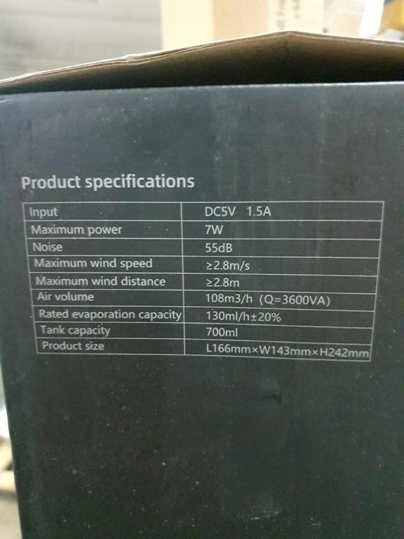 Basein CF006 Portable Air Conditioner Fan, TV & Home Appliances, Air