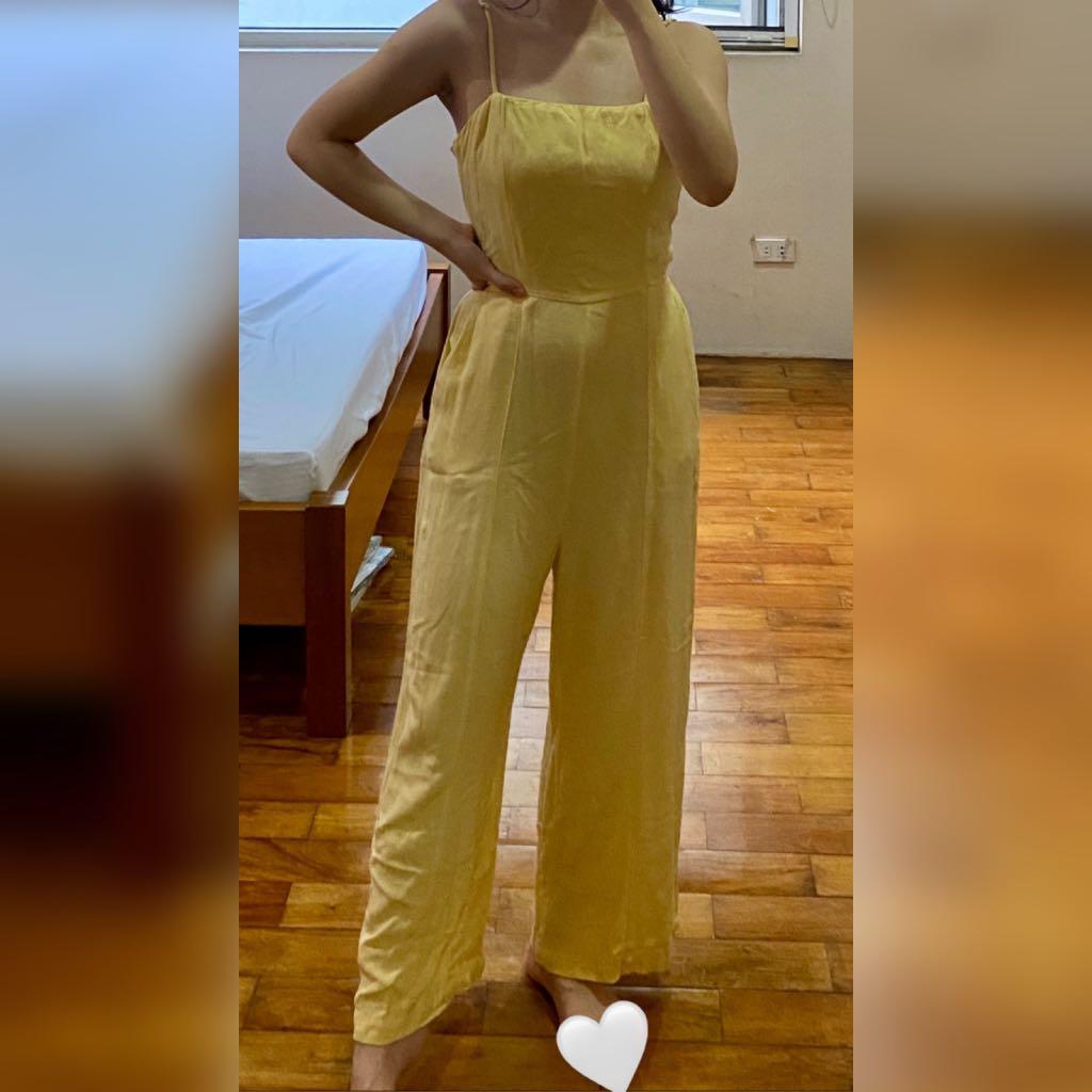 Bershka orange jumpsuit best sale