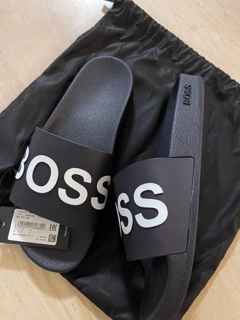 Hugo boss slides sale discount
