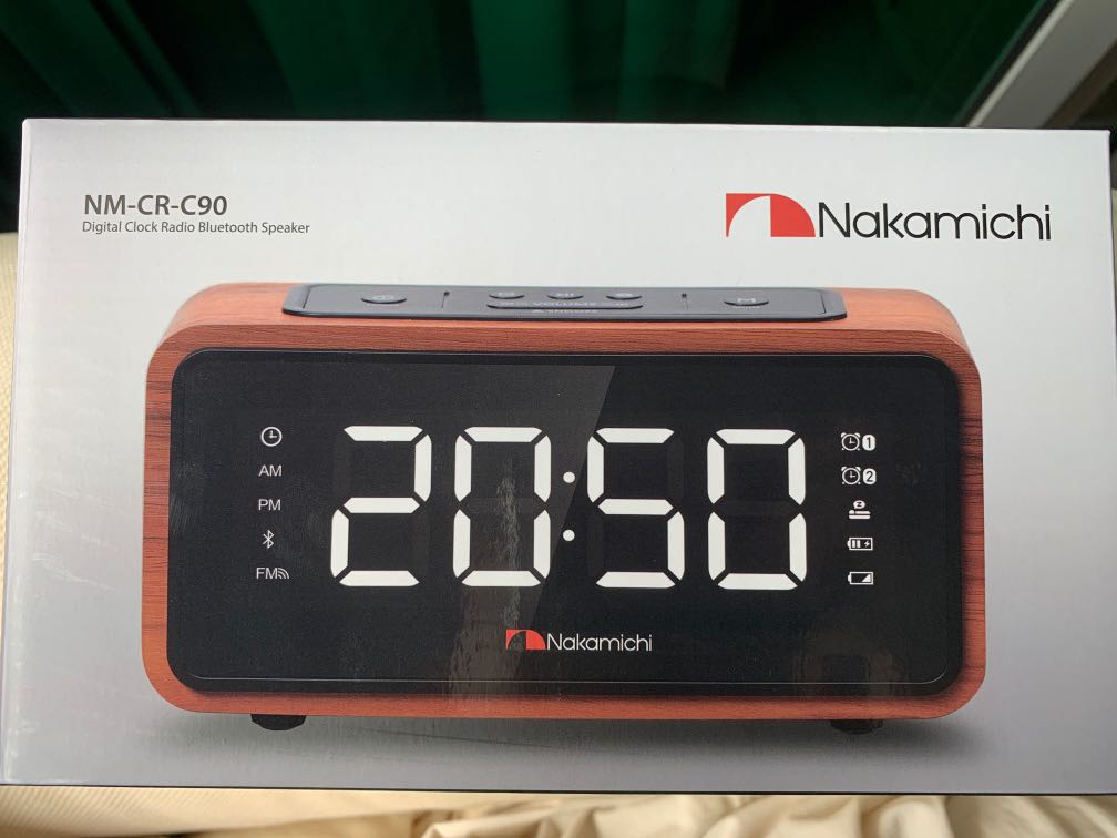 *Brand new*Nakamichi digital clock radio Bluetooth speaker, Audio, Soundbars, Speakers