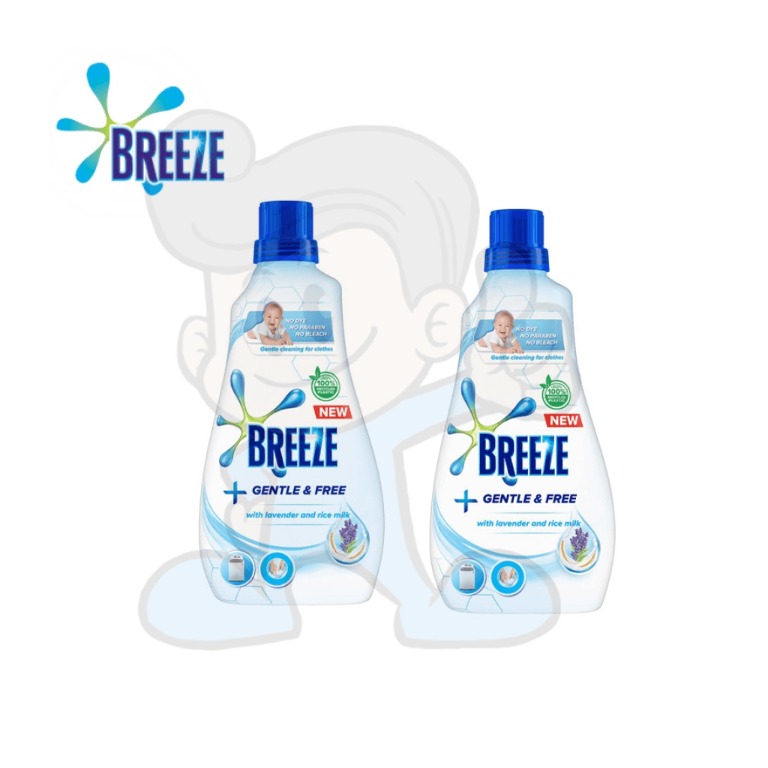 Breeze Gentle Free Liquid Detergent Bottle (2 x 980mL), Furniture