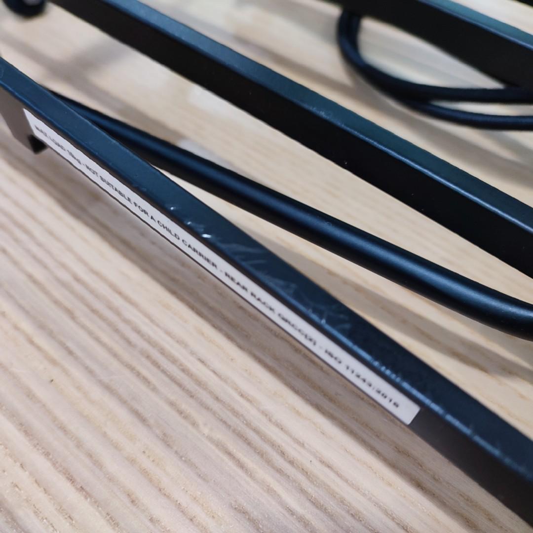 Brompton black rack and rear black mudguard blade, Sports Equipment ...