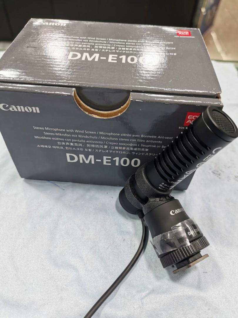 キヤノン、120度の指向性を持つカメラ用ステレオマイク「DM-E100