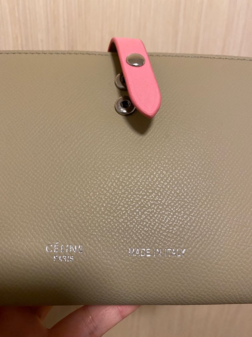 celine large strap wallet