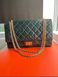 Chanel Reissue Gold Hardware Blue Green