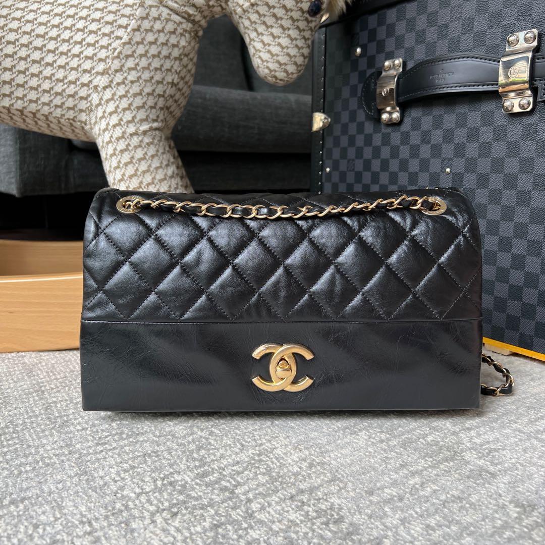 Chanel soft shop elegance flap bag