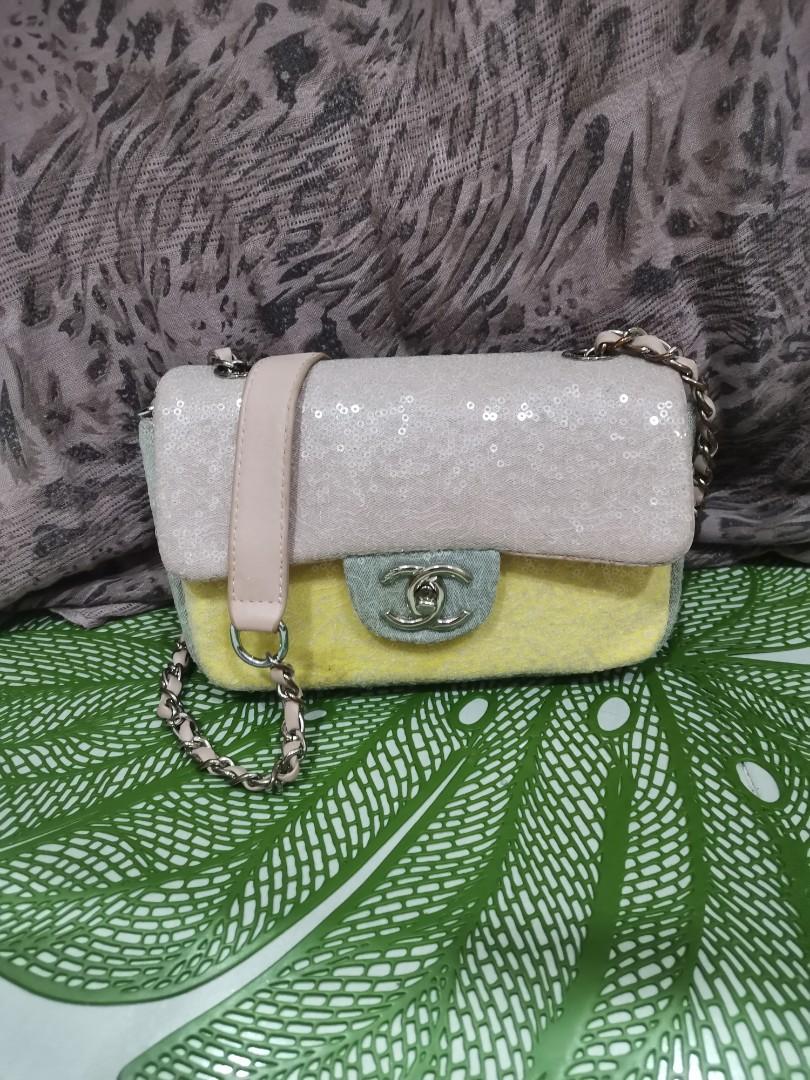 Chanel Sequin Waterfall Classic Flap Maxi Bag  Sheer Room