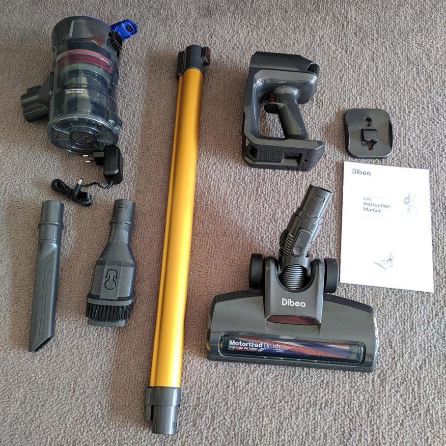Dibea D18 Cordless Vacuum Cleaner Handheld Stick LED Light TV