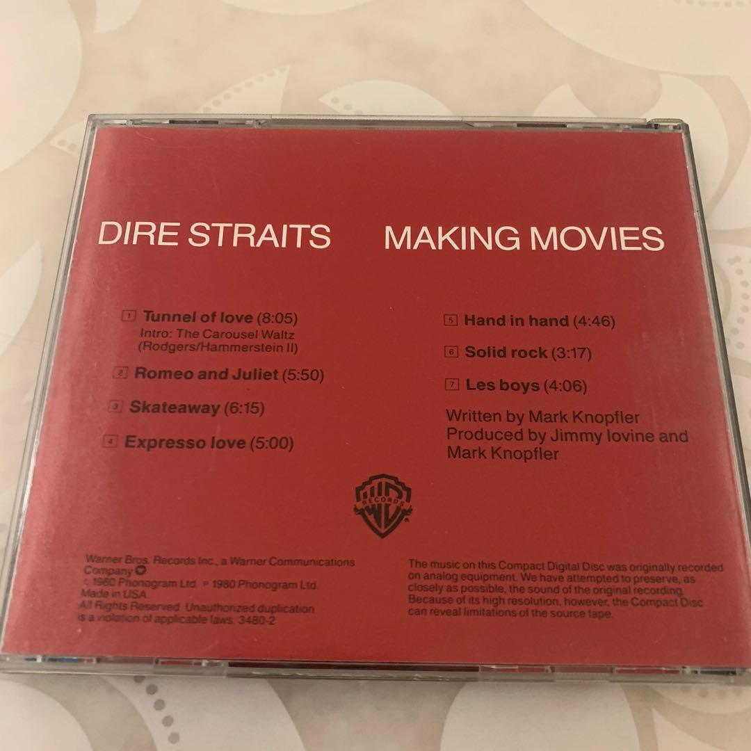 Dire Straits Making Movies (Print On CD 1980) Sanyo Japan Press CD No ifpi  (Rare, Not For Sell, For Display Only)