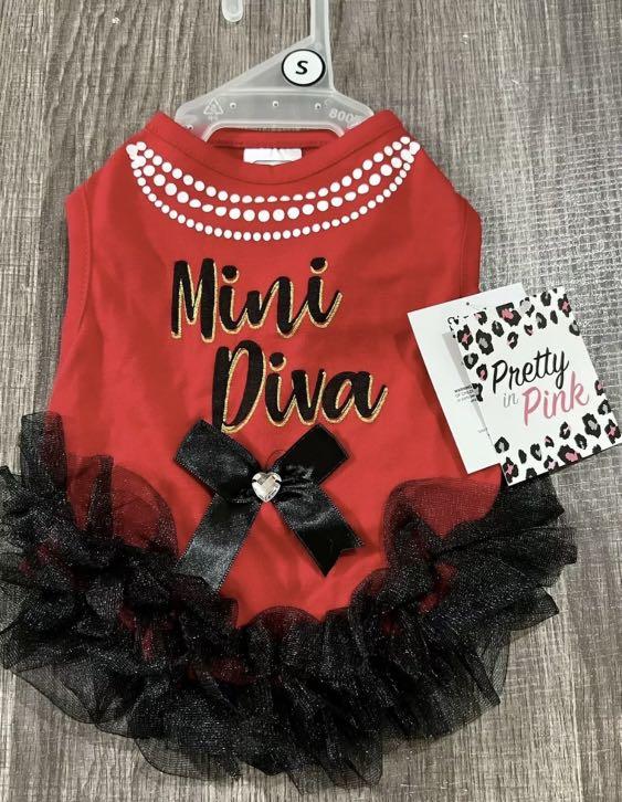 Dog Dress Simply wag Mini Diva posh puppy dress Size S Pet Supplies Homes Other Pet Accessories on Carousell