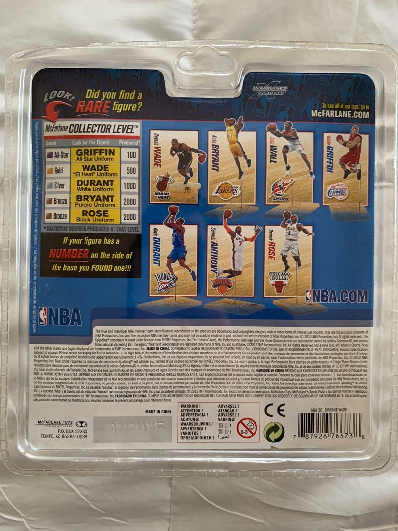 Dwayne Wade McFarlane NBA Gold Level (Category: Figurines & Statues) located in Pasig City. Submitted by joeytanyag (Listing ID 1135084719, Image 3). Description: McFarlane Sportspicks 20 NBA Dwyane Wade Gold Level Miami Heat NIB # /500.