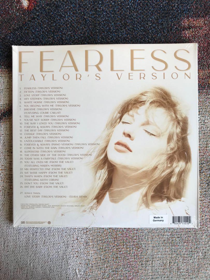 Fearless Taylor’s Version Vinyl - Taylor Swift (Category: Vinyls) located in Silang. Submitted by yourtswiftneeds (Listing ID 1135078453, Image 2). Description: New and Sealed. No dents or creases. Shipping via GGX. 🥰.