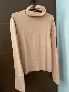 Flesh turtleneck long sleeve