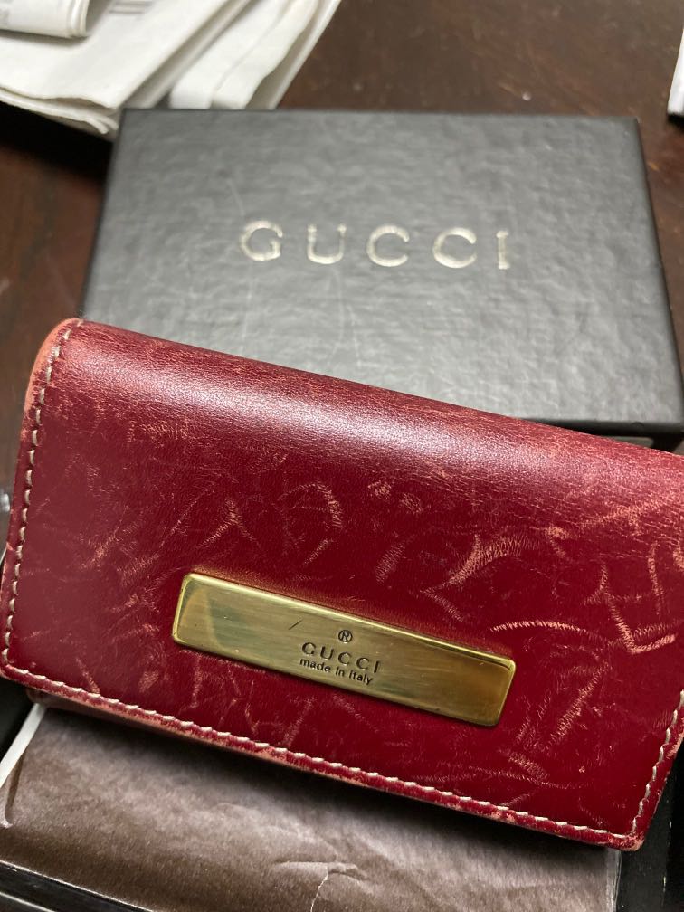 Gucci key holder pouch, Women's Fashion, Bags & Wallets, Purses