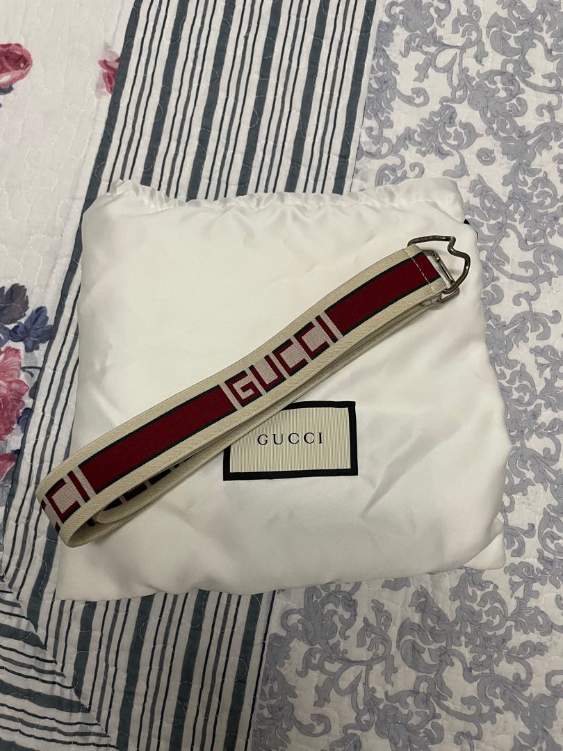 Gucci Stripe Elastic Belt Men s Fashion Watches Accessories Belts on Carousell