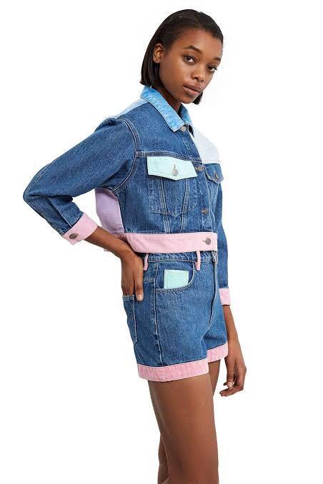 Guess x A AP Rocky Colorblock Denim Jacket