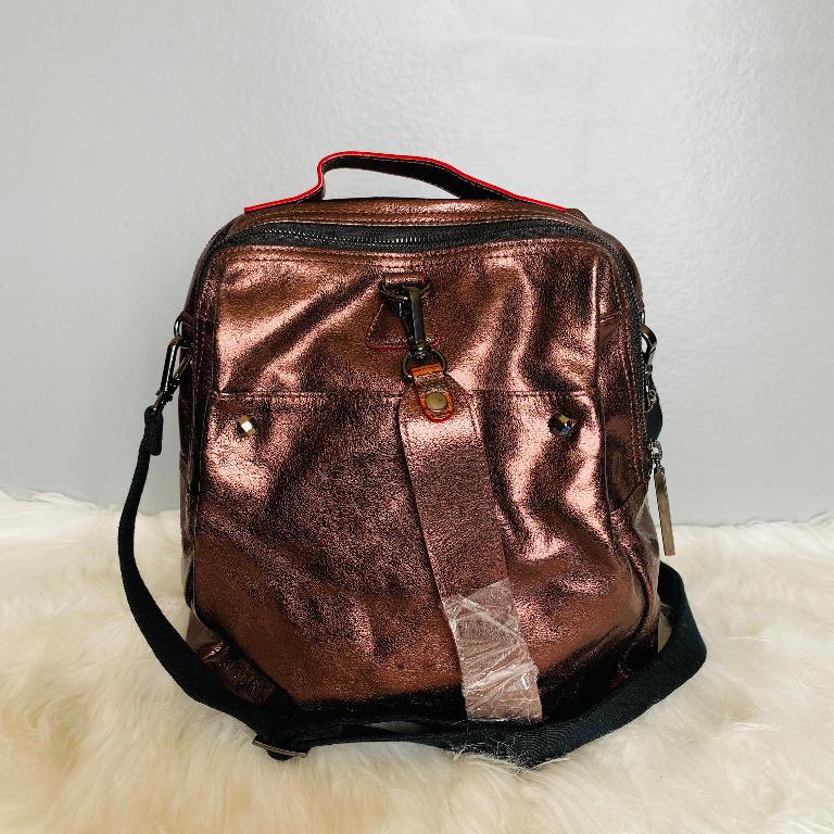 H by Ekatrina Metallic Multiway Backpack Bag, Women's Fashion, Bags