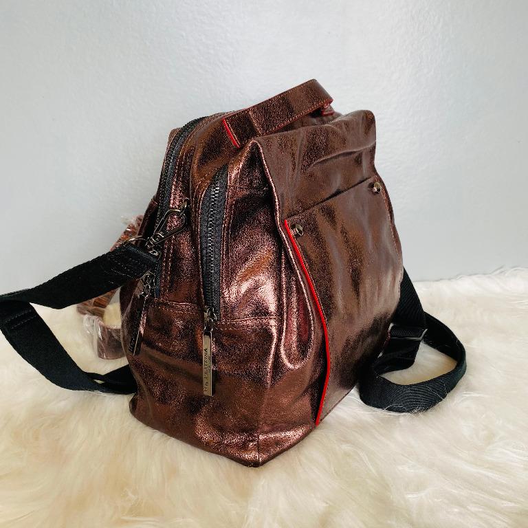H by Ekatrina Metallic Multiway Backpack Bag, Women's Fashion, Bags
