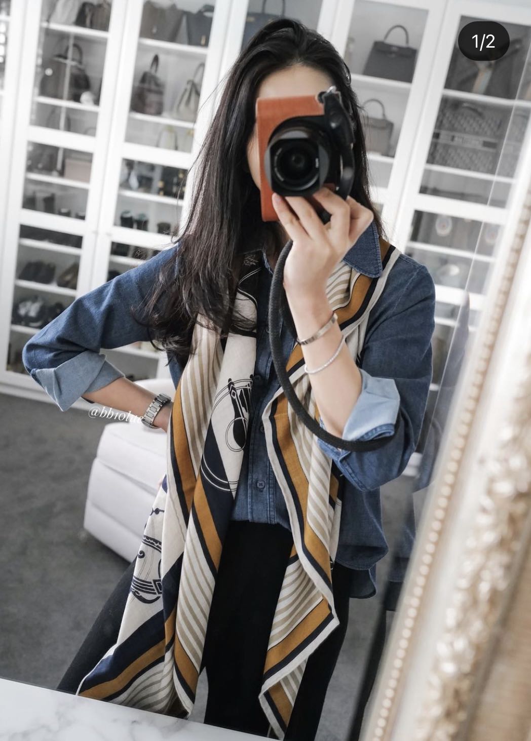 Hermes sale triangle scarf