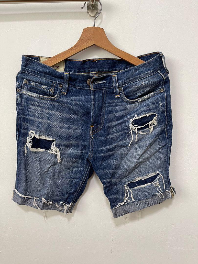 Hollister Ripped Shorts, Men's Fashion 