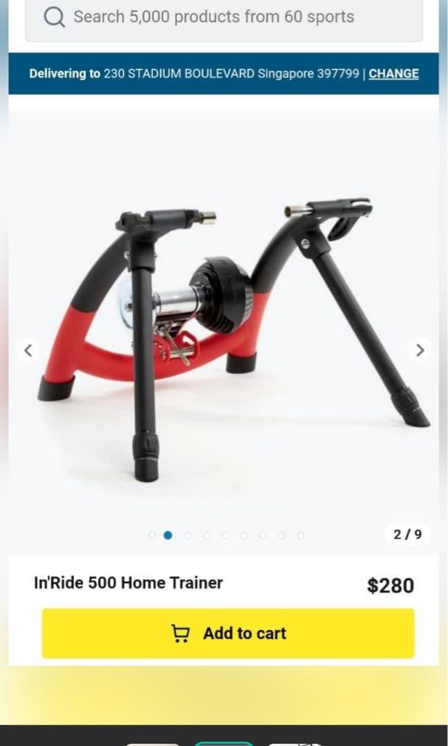 Home Bike Trainer in Ride 500 Decathlon Sports Equipment Bicycles Parts Parts Accessories on Carousell